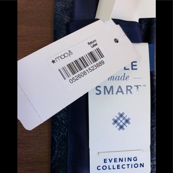 🌿SALE🌿 RYAN SEACREST Blue Silk Necktie - Picture 6 of 7